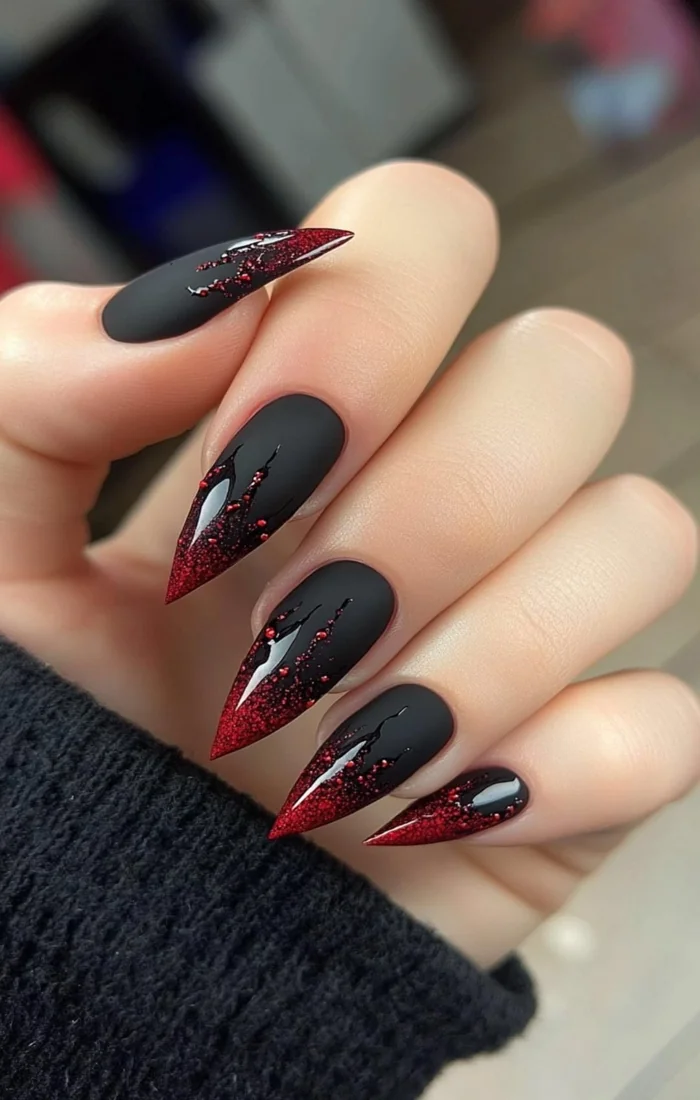 Bold and Edgy Styles almond nails design Bold and Edgy Styles almond nails design