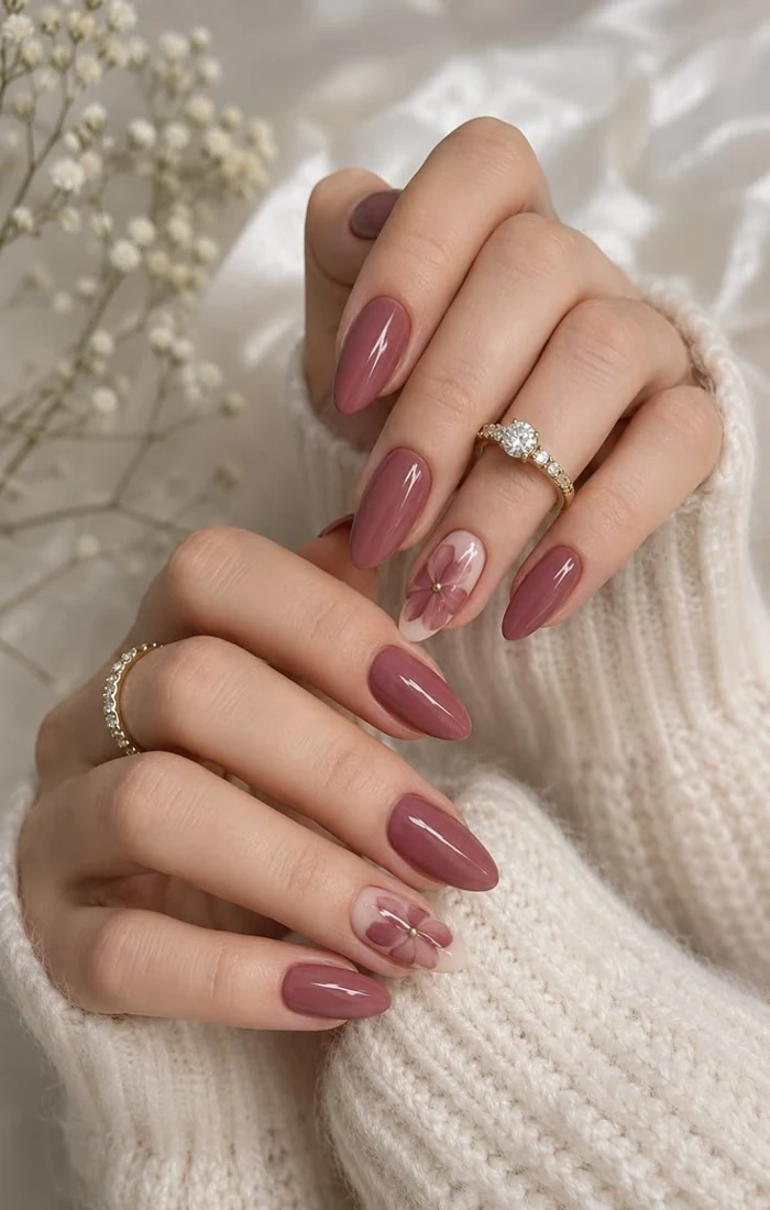 Medium Almond Nails design Medium Almond Nails design