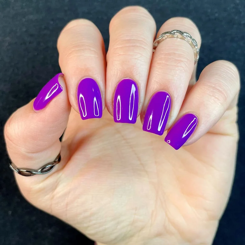 Purple almond nail Purple almond nail