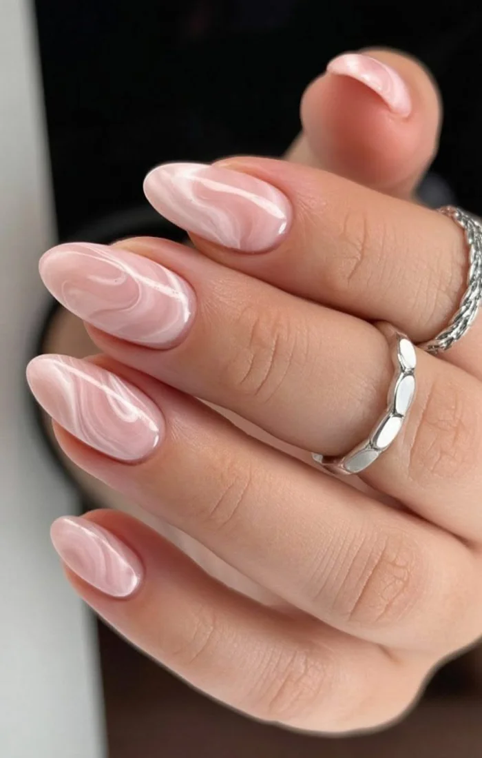 Work almond nail idea Work almond nail idea