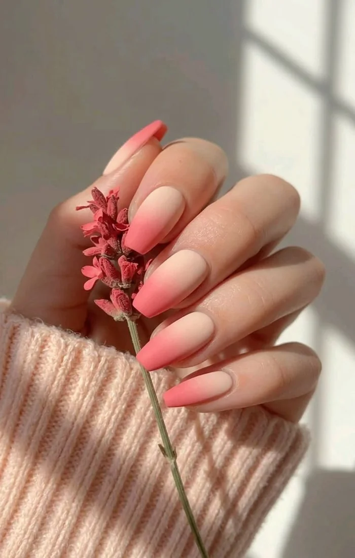 Classy summer nails in a milky pink shade with an elegant almond shape. Classy summer nails in a milky pink shade with an elegant almond shape.