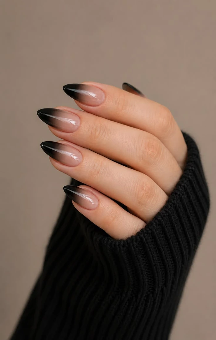 Pink and white ombre French tip nails with a seamless gradient. Pink and white ombre French tip nails with a seamless gradient.